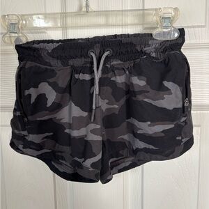 Athleta Kids Black Camo Shorts